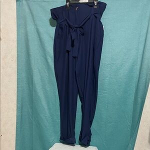 Kimchi Blue Deep Blue Tie-Waist pants